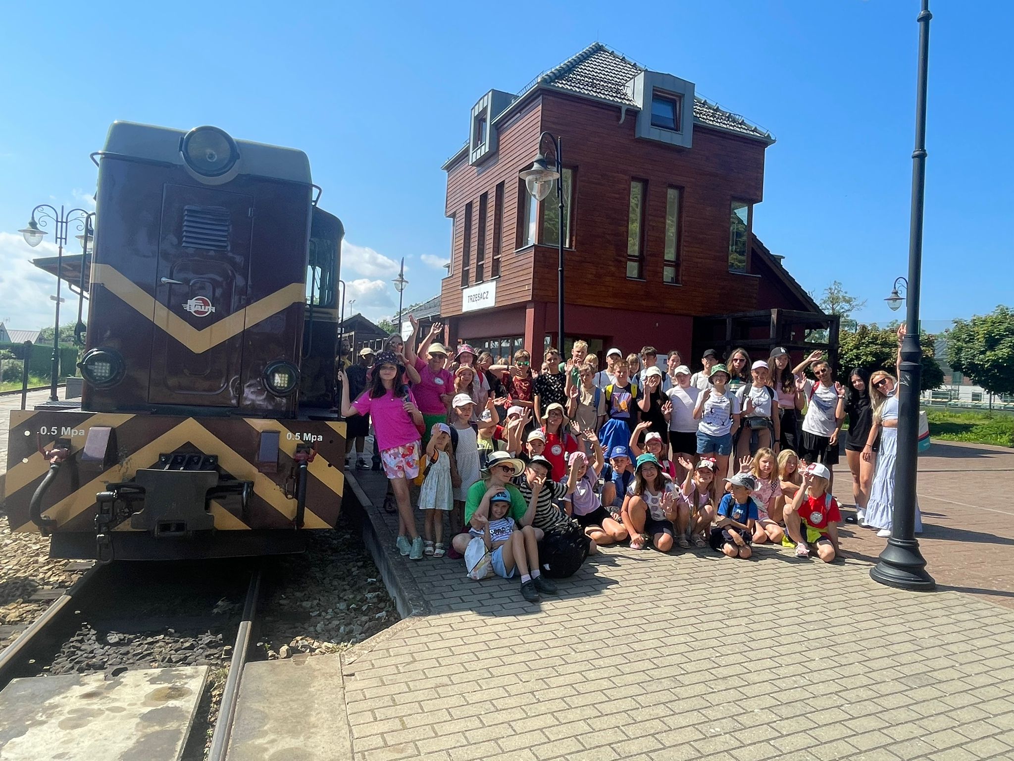 Przejażdzka kolejka wąskotorową